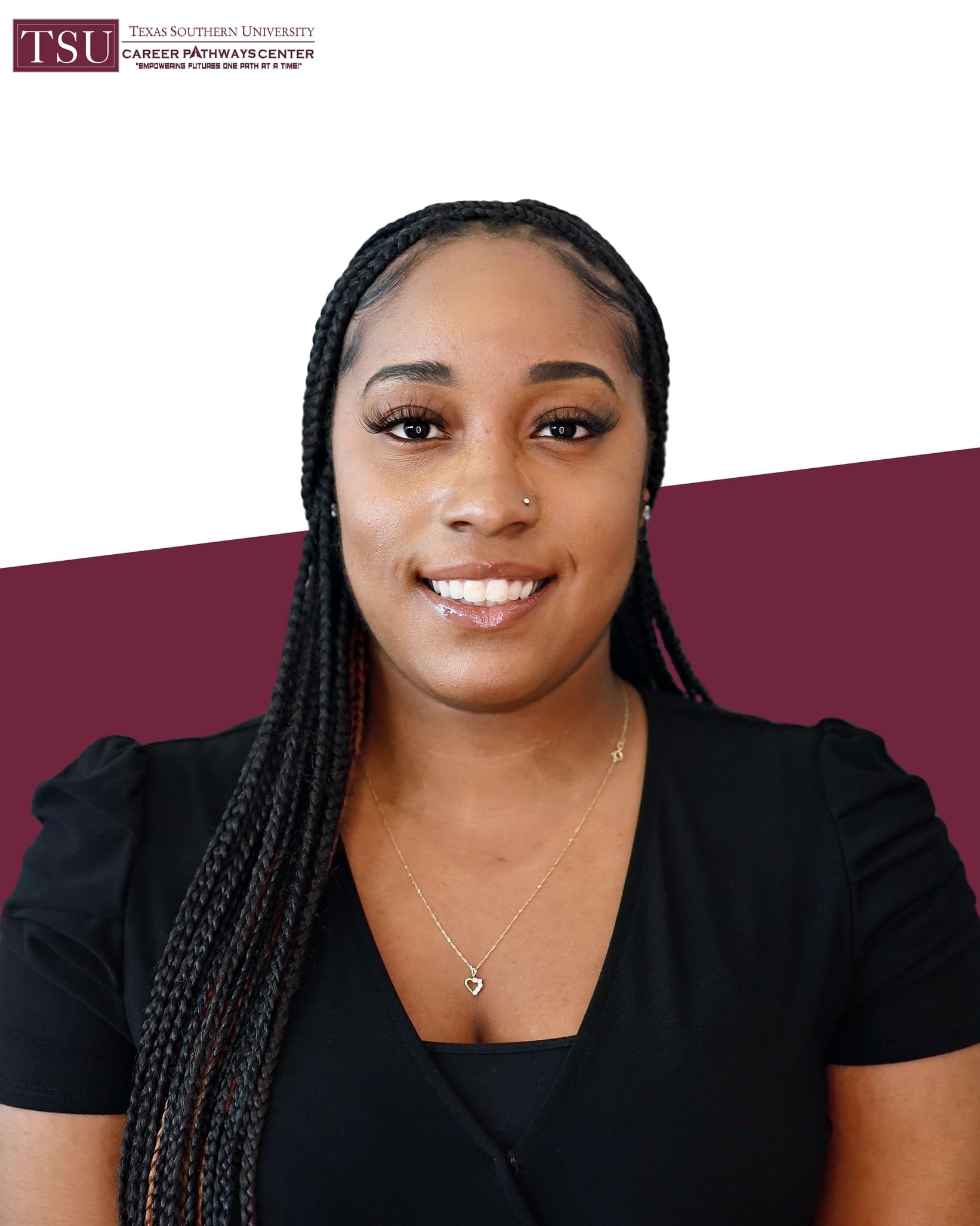Texas Southern University student headshot of a smiling woman